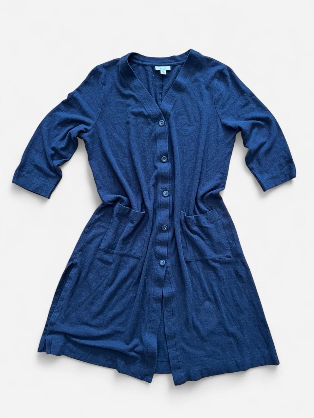 J Jill Pure Jill Organic Cotton Hemp Blend Short Dress Minimalist Capsule Size M